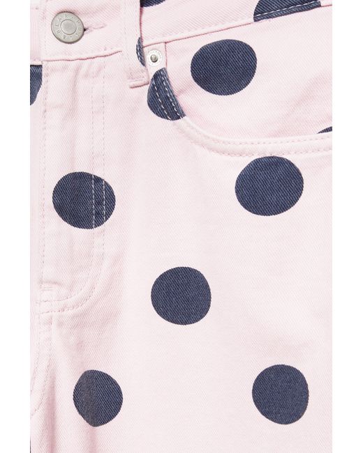 Jean Barrel À Pois Pull&Bear en coloris White