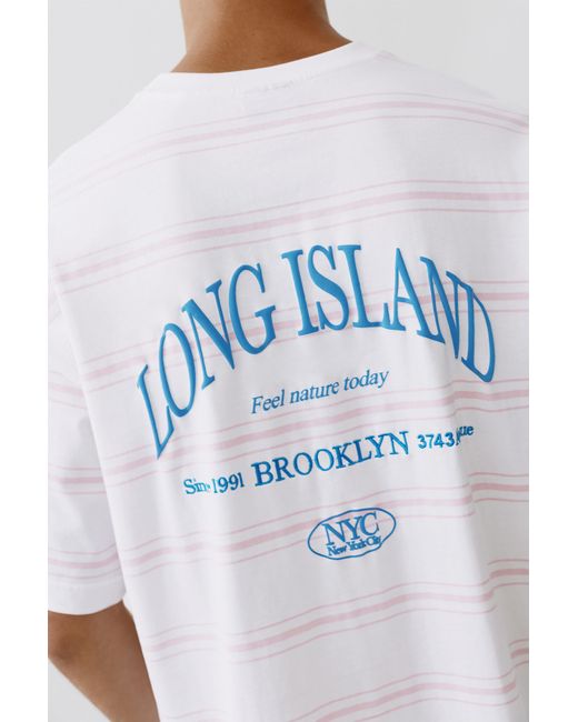 Pull&Bear Multicolor Nyc Graphic T-Shirt for men