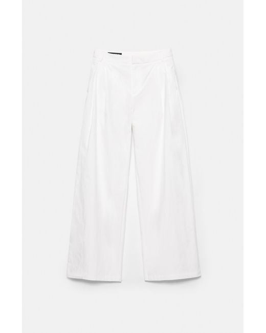 Pull&Bear Black Double-Dart Trousers