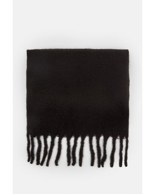 Pull&Bear Black Maxi Mohair-Effect Scarf