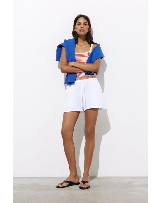 Pull&Bear Red Striped Strappy Top