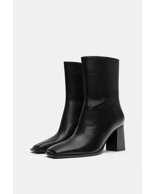 Pull&Bear Black Absatzstiefeletten