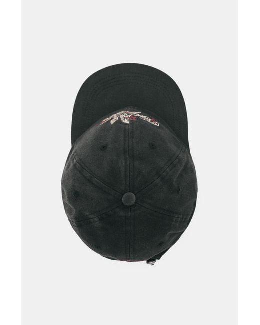 Pull&Bear Bestickte Kappe in Black für Herren
