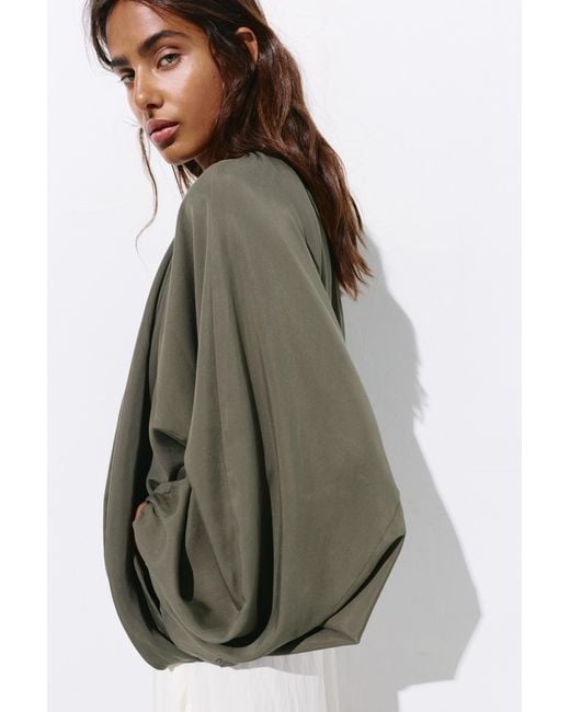 Pull&Bear Balloon Bomberjack in het Green