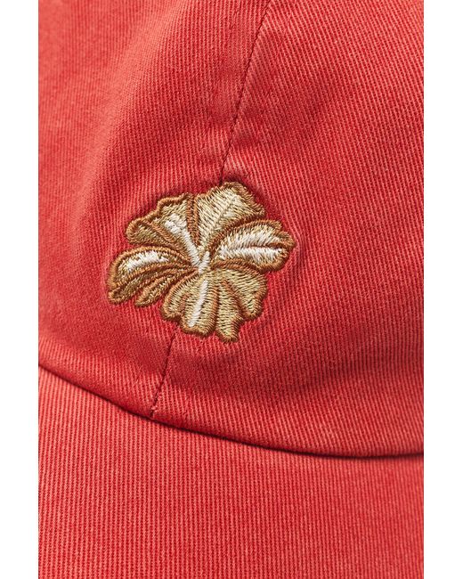 Pull&Bear Embroidered Hibiscus Flower Cap