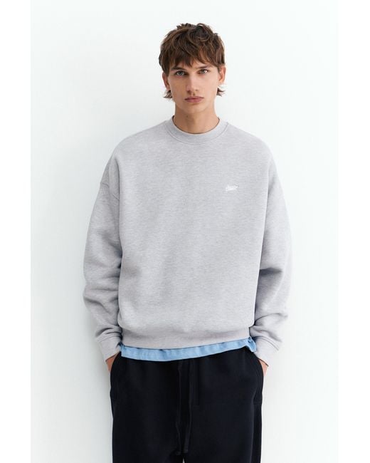 Pull&Bear Boxy Stwd-Sweater in het White voor heren