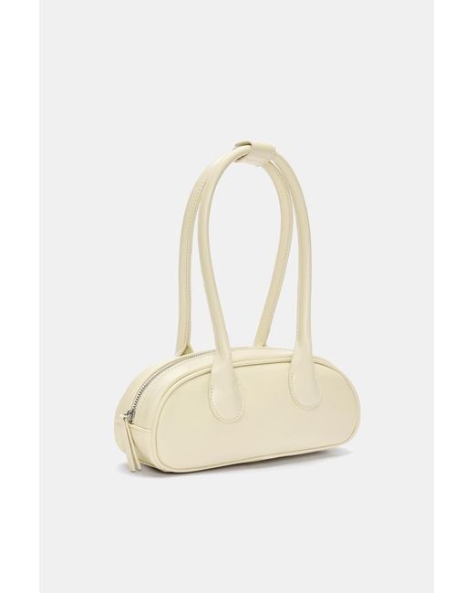 Pull&Bear White Retro-Schultertasche
