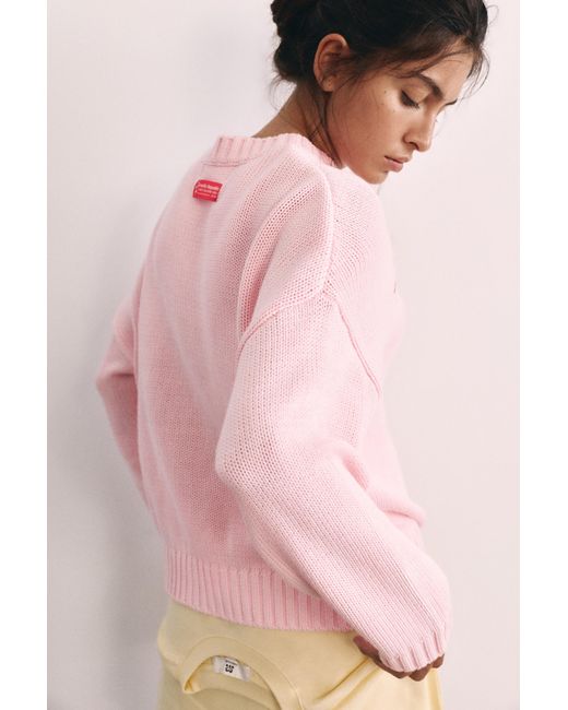 Pull Oversize Étoiles Pull&Bear en coloris Pink