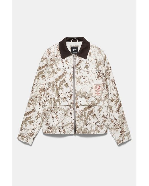 Pull&Bear Blue Stwd Camouflage Jacket for men