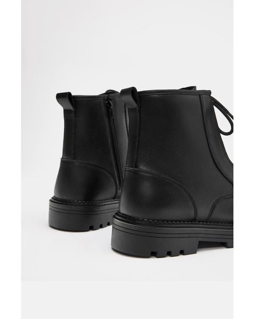 Stivali Stringati di Pull&Bear in Black da Uomo