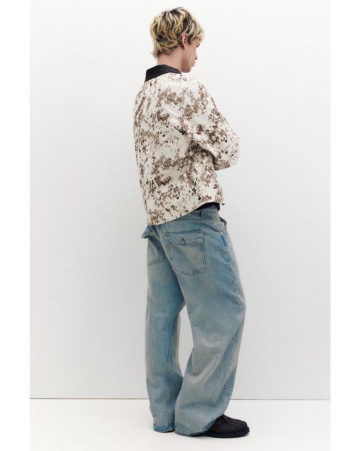 Pull&Bear Blue Stwd Camouflage Jacket for men