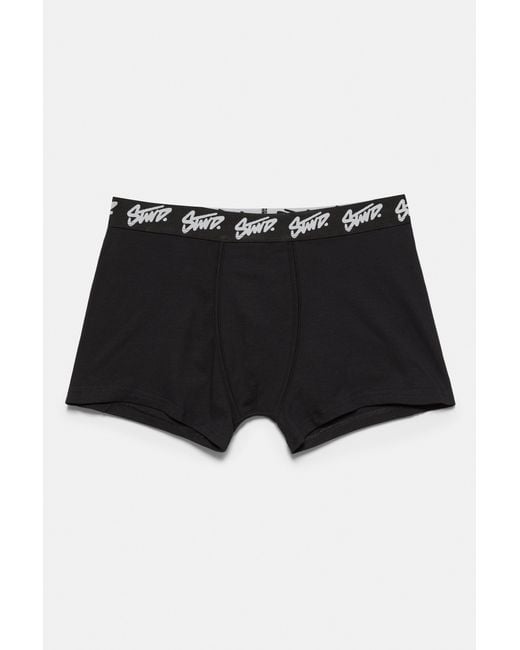 Pull&Bear Black 3-Pack Of Stwd Boxers for men