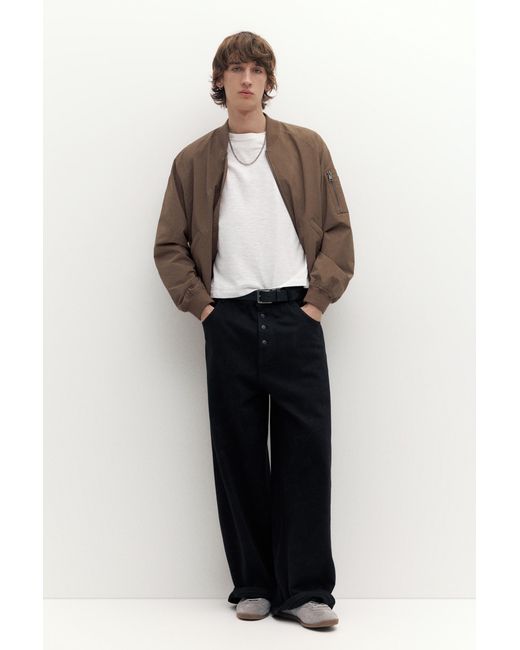 Pull&Bear Brown Lightweight Bomber Jacket for men