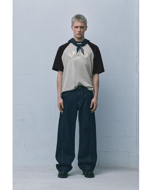 Pull&Bear Gray Nfl Philadelphia Eagles T-Shirt for men