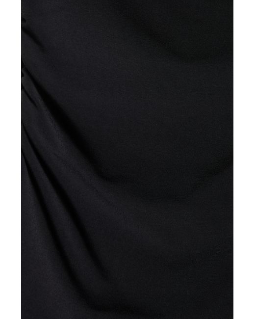 Pull&Bear Asymmetrische Strapless Top in het Black