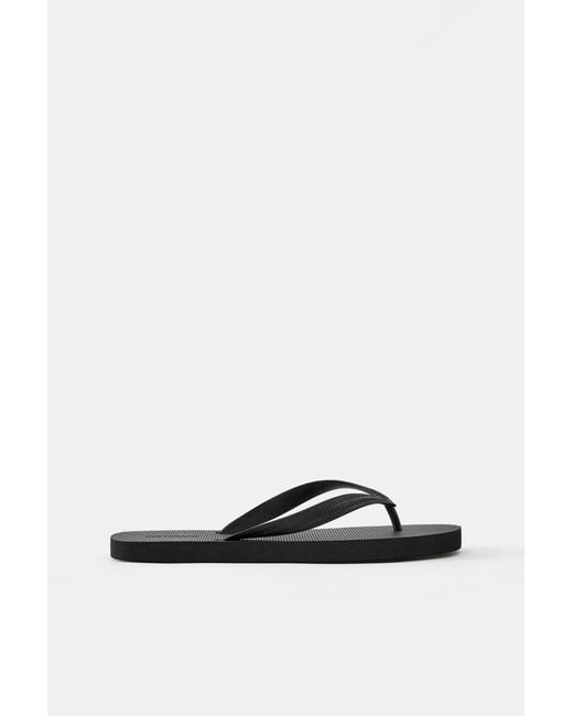 Pull&Bear White Strappy Sandals for men