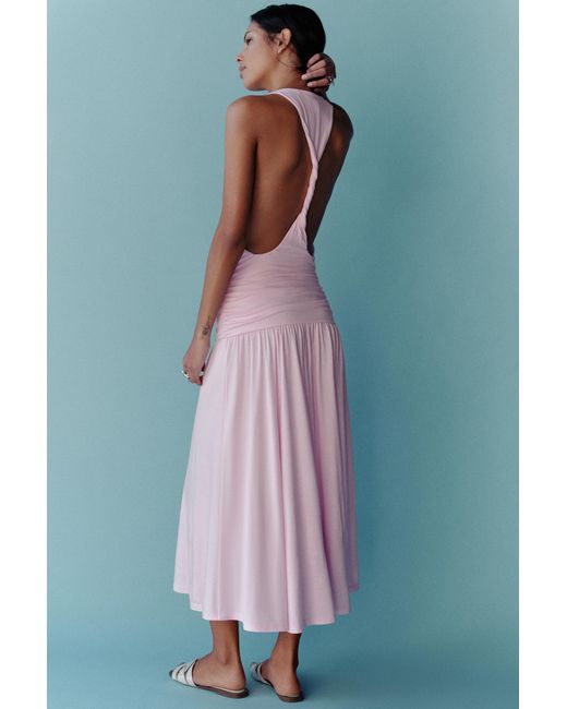 Robe Midi Dos Nu Pull&Bear en coloris Blue