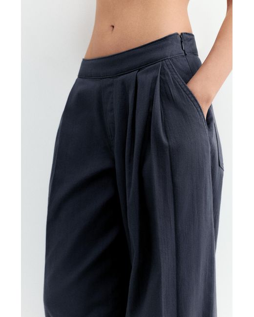 Pull&Bear Blue Rustic Sarouel Trousers