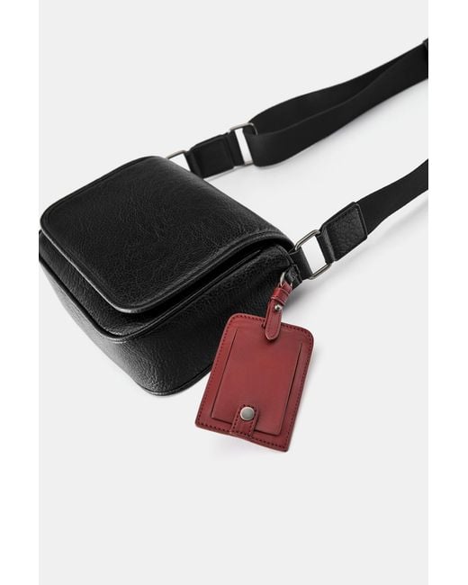 Borsello Con Patta E Charm di Pull&Bear in Black da Uomo