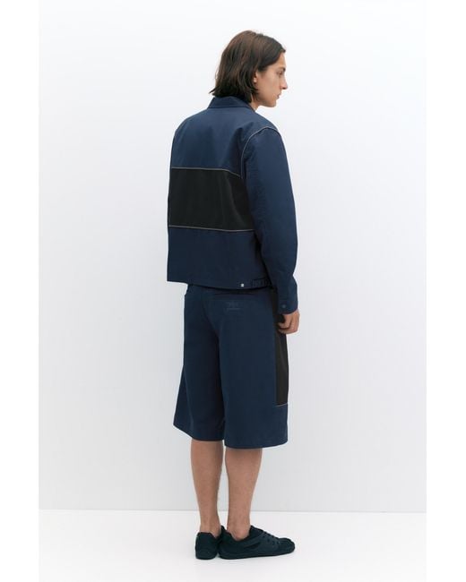 Pull&Bear Blue Pleasures X Stwd Panelled Jacket for men