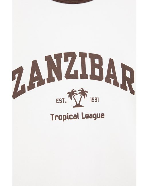 Pull&Bear Geribd T-Shirt Met Print in het Pink