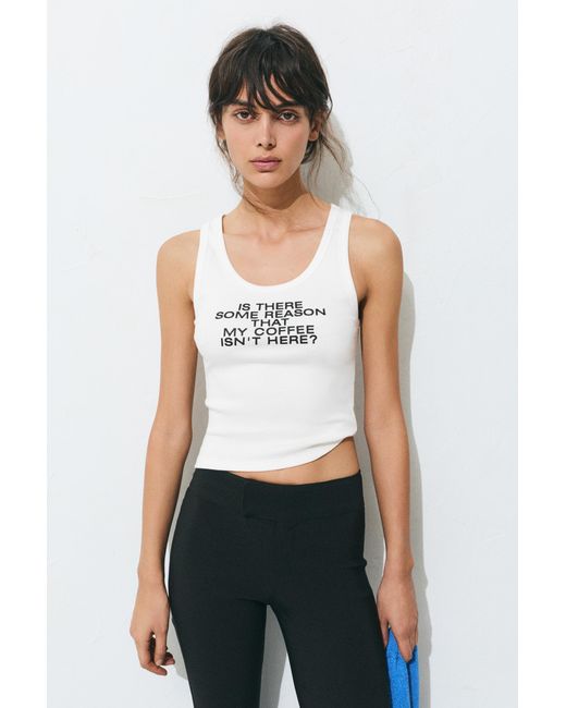 Pull&Bear White The Devil Wears Prada Tank Top