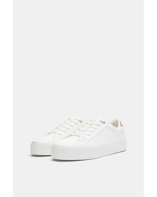Pull&Bear Blue Chunky Trainers With Detail
