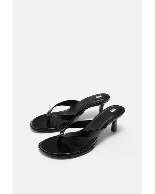 Pull&Bear Black High-Heel Sandals