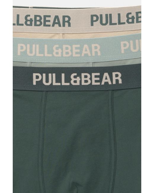 Pacco 3 Boxer Logo di Pull&Bear in Multicolor da Uomo