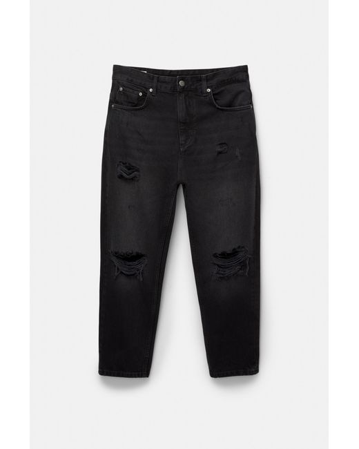 Pull&Bear Relaxed-Jeans Mit Rissen in Gray für Herren