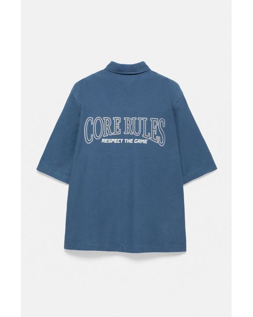 Pull&Bear Stwd Studio Kurzarmhemd in Blue für Herren