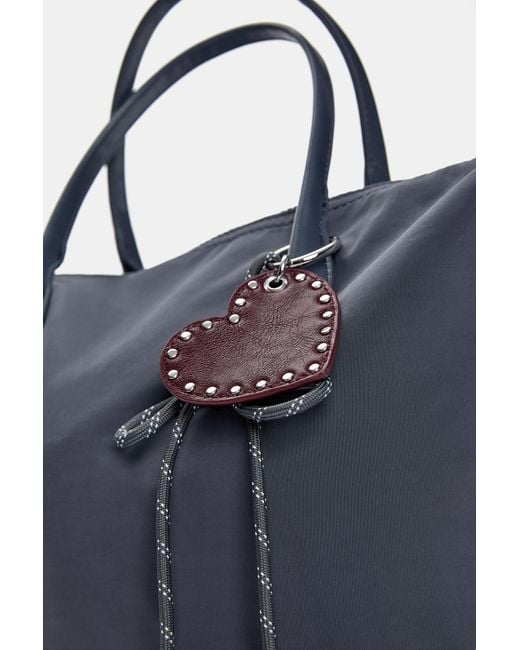 Pull&Bear Blue Mini-Shopper Nylon Mit Schmuckdetail