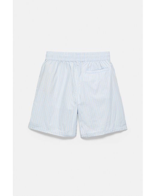 Pull&Bear Multicolor Striped Pyjama-Style Bermuda Shorts for men