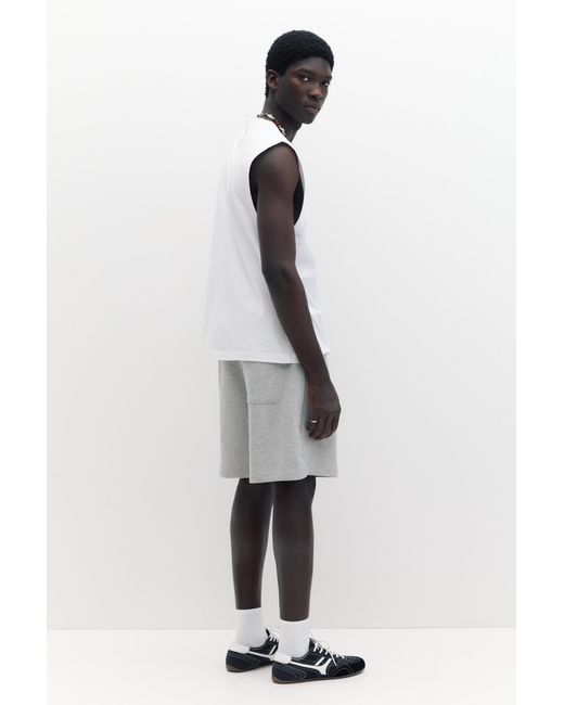 Pull&Bear Regular Fit Jogging Bermuda in het Gray voor heren