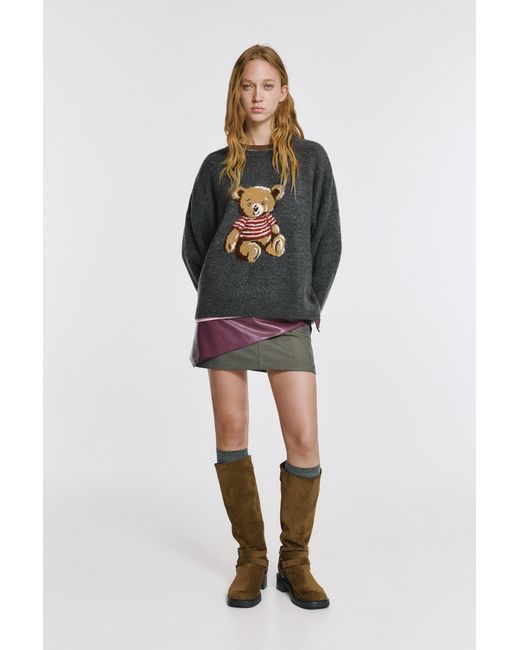 Pull&Bear Multicolor Bear Jumper