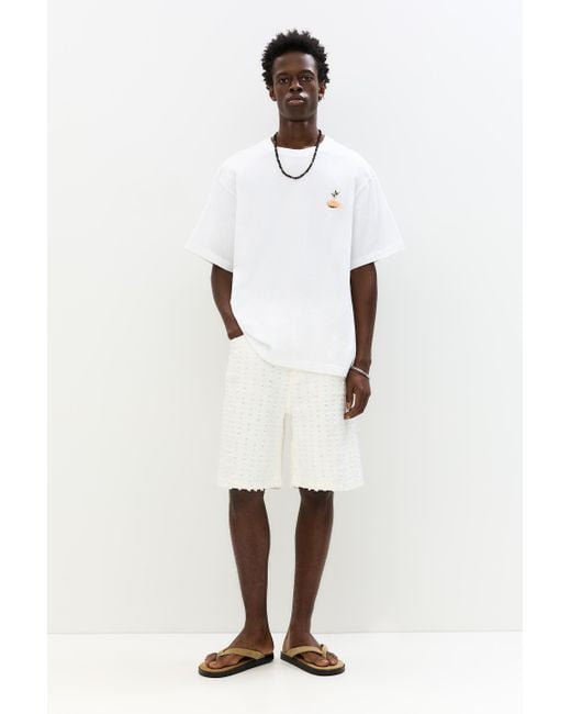 Pull&Bear Shirt Mit Vasen-Stickerei in White für Herren