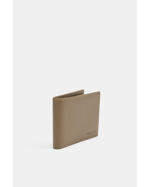 Pull&Bear White Rubberised Wallet for men