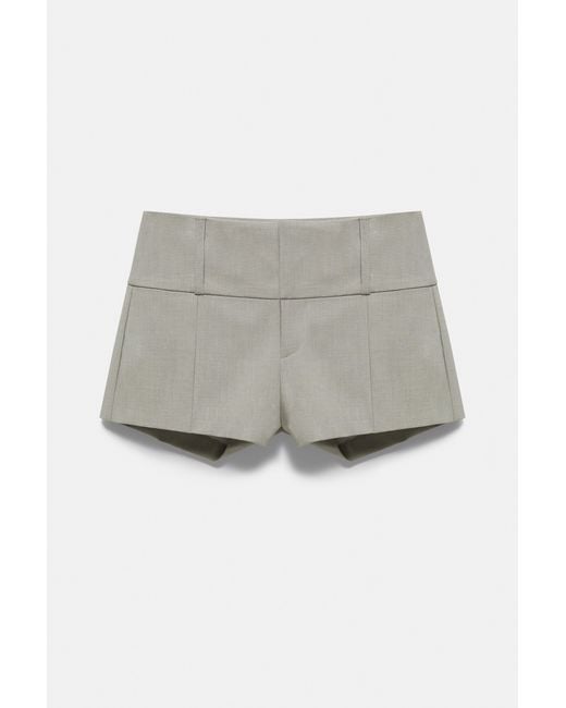 Pull&Bear Natural Tailored Mini Shorts
