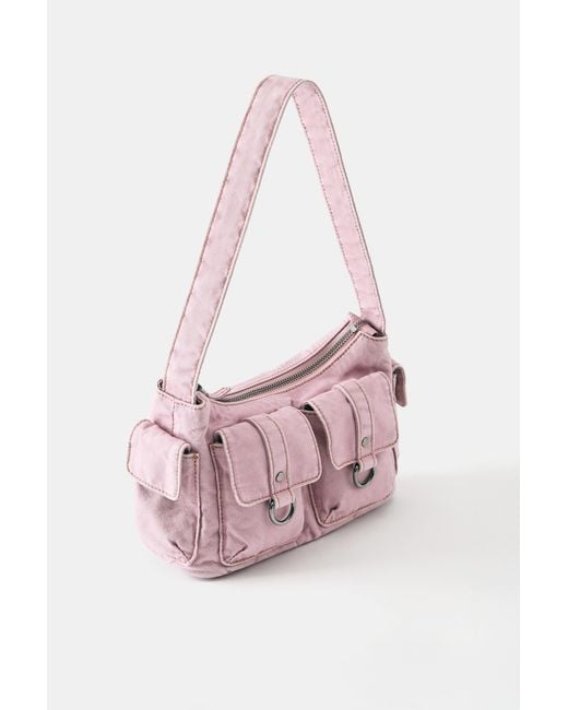 Pull&Bear Multipocket Schoudertas in het Black