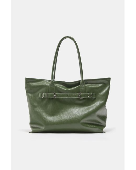 Sac Cabas À Boucles Pull&Bear en coloris Green