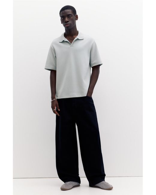 Polo A Maniche Corte Interlock di Pull&Bear in Gray da Uomo