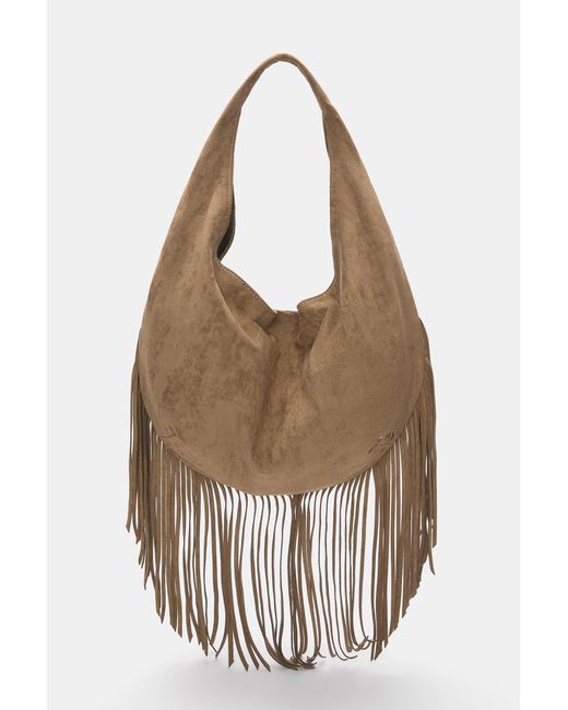 Pull&Bear Multicolor Shopper Mit Fransen