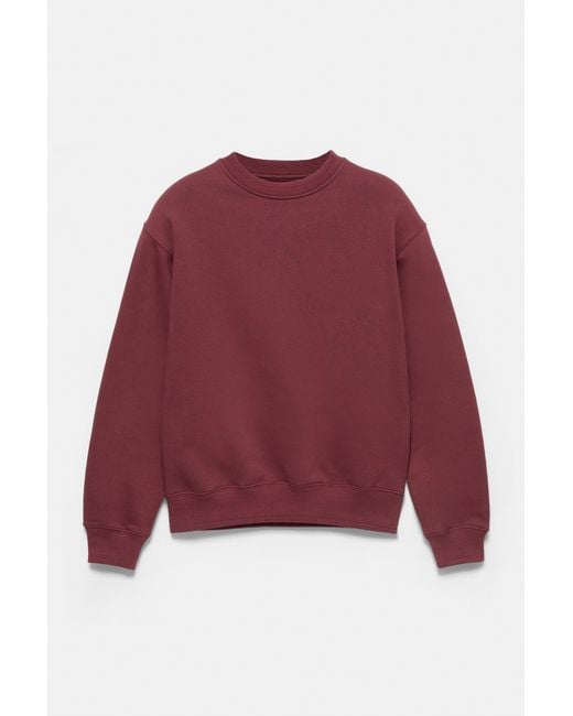 Pull&Bear Red Relaxed Fit Sweatshirt for men