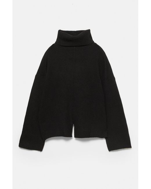 Pull&Bear Blue High Neck Jumper