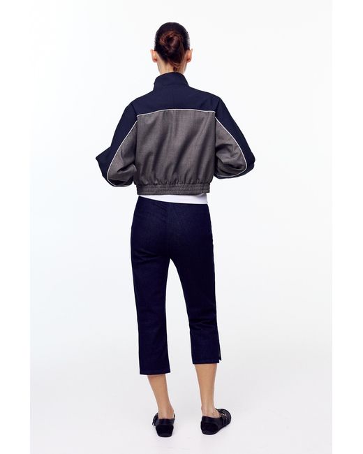 Pull&Bear Black Colour Block Panel Jacket