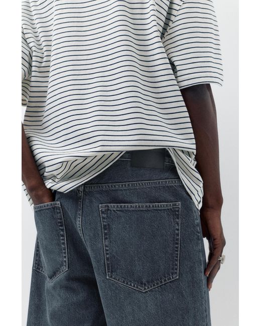 Pull&Bear Blue Baggy Jeans for men