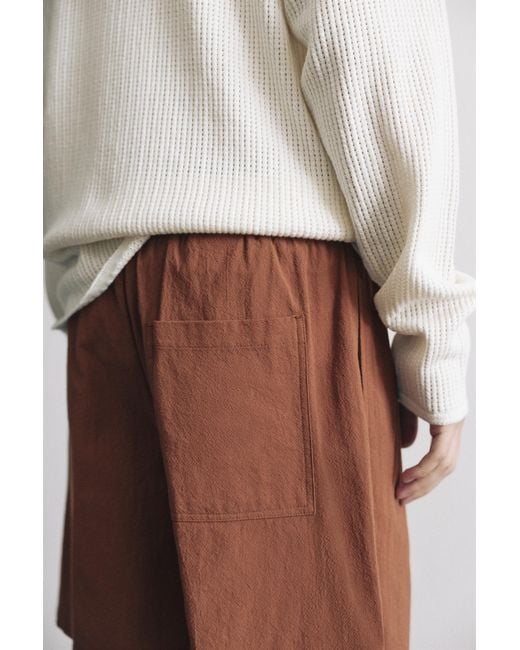 Pull&Bear Bermuda Van Crêpe in het Brown voor heren