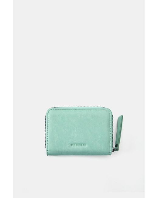 Portafogli Con Cerniera di Pull&Bear in Green