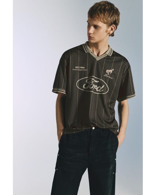 Pull&Bear Black Ford T-Shirt for men