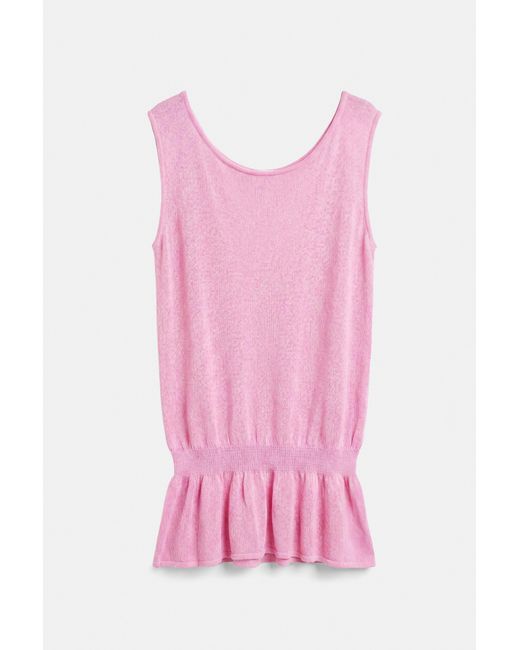Pull&Bear Pink Asymmetric Knit Top